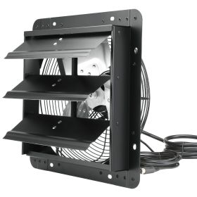 VEVOR Shutter Exhaust Fan, 12'' with Temperature Humidity Controller, EC-motor, 940 CFM, 10-Speed Adjustable Wall Mount Attic Fan