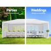 10x30' Wedding Party Canopy Tent Outdoor Gazebo with 8 Removable Sidewalls
