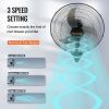 VEVOR Wall Mount Fan, 2 PCS 18 inch Oscillating, 3-speed High Velocity Max. 4000 CFM Industrial Wall Fan for Indoor, Commercial, Residential