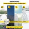 VEVOR Spring Wire and Lock Channel, 6.56ft Spring Lock & U-Channel Bundle for Greenhouse, 50 Packs PE Coated Spring Wire & Aluminum Alloy Channel
