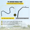 VEVOR Spring Wire and Lock Channel, 6.56ft Spring Lock & U-Channel Bundle for Greenhouse, 30 Packs PE Coated Spring Wire & Aluminum Alloy Channel