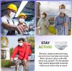 Disposable Face Protectors. Pack of 50 White Face Masks Disposable Protectors; 3-ply Adult Masks with Nose Bar. Face Guards with Adjustable Earloop fo