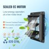 VEVOR Shutter Exhaust Fan, 10'' with Temperature Humidity Controller, EC-motor, 820 CFM, 10-Speed Adjustable Wall Mount Attic Fan