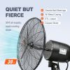 VEVOR Wall-Mount Misting Fan, 30 Inch, 3-speed High Velocity Max. 9500 CFM, Waterproof Oscillating Industrial Wall Fan