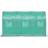 VEVOR Walk-in Tunnel Greenhouse, 12 x 7 x 7 ft Portable Plant Hot House w/ Galvanized Steel Hoops, 1 Top Beam, Diagonal Poles