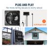 VEVOR Shutter Exhaust Fan, 10'' with Temperature Humidity Controller, EC-motor, 820 CFM, 10-Speed Adjustable Wall Mount Attic Fan