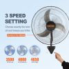 VEVOR Wall Mount Fan, 20 Inch, 3-speed High Velocity Max. 4650 CFM Oscillating Industrial Wall Fan, Commercial or Residential for Warehouse