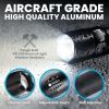 Taclight Tac Flashlight with 5 Modes Zoom 40X Brighter High Lumens Weather Proof Flashlight As Seen on TV