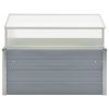 Greenhouse 39.4"x39.4"x33.5" Galvanized Steel Gray