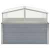 Greenhouse 39.4"x39.4"x33.5" Galvanized Steel Gray
