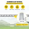 VEVOR Spring Wire and Lock Channel, 6.56ft Spring Lock & U-Channel Bundle for Greenhouse, 30 Packs PE Coated Spring Wire & Aluminum Alloy Channel