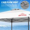 10x10 Pop Up Canopy with Sidewalls, Easy Up Canopy Tent, Heavy Duty Tents for Parties, One Person Set Up Event Tent, White