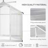 8ftx 6ft Walk-In Polycarbonate Greenhouse with Roof Vent -AS