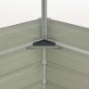 Greenhouse Anthracite 39.4"x39.4"x30.3" Galvanized Steel