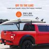 VEVOR Truck Rack, 19-34inch Extendable Truck Ladder Rack, 38.6"-43.6" Adjustable Height, 250 lbs Capacity Steel Ladder Rack for Truck