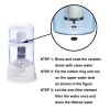 Huining Ceramic Dome Water Filter with Coconut Shell Activated Carbon Inside