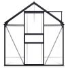 Greenhouse with Base Frame Anthracite Aluminum 51.1 ft¬≤