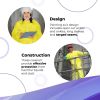 Yellow Disposable Coveralls Medium; Liquid Resistant Hazmat Suits Disposable Pack Of 5; Polyethylene Coated Polypropylene Protective Suits 82 GSM With