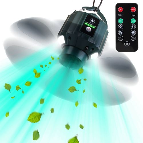 Portable Camping Ceiling LED Fan 10400mAh USB Battery Powered Hanging Tent Lantern Fan Power Bank with 3 Fan Speed 3 Light Brightness Smart Timer Remo Portable Camping Ceiling LED Fan 10400mAh USB Battery Powered Hanging Tent Lantern Fan Power Bank with 3 Fan Speed 3 Light Brightness Smart Timer Remo