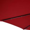 9 Feet Patio LED Solar Umbrella with Crank