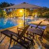 9 Feet Patio LED Solar Umbrella with Crank